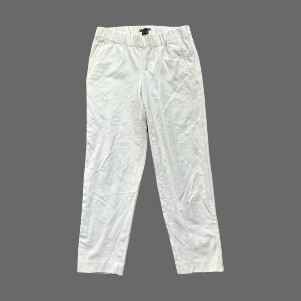 Theory Kleon B Off White Women’s Pants Size P EUC